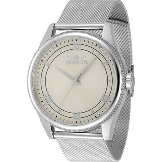 Invicta Men's 1663 Silver Dial Clear Frosted Plastic Anatomic