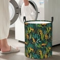 thumbnail image 6 of Uemuo Jungle Leopard Yellow Pattern Circular Laundry Hamper Basket with handles,Collapsible laundry basket,Large capacity laundry hamper,Laundry Organizer-Small, 6 of 8