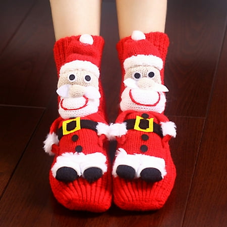 

Socks Clearance Christmas Socks Sleep Socks Lovely Socks Floor Socks Three-Dimensional Cartoon Wool Socks Thickened Warm Socks In Winter Red One Size Y11