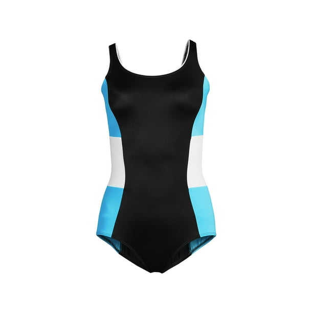 Lands' End Women's Petite Chlorine Resistant Scoop Neck Soft Cup