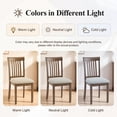 thumbnail image 6 of EOP Upholstered Dining Chair Set of 2, Farmhouse Kitchen Wood Chairs with Backrest, Modern Fabric Padded Dining Chairs for Kitchen, Living Room, Beige Pad, 6 of 11