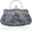 Gray, variant on Beaded Sequin Design Flower Evening Purse Large Clutch Bag