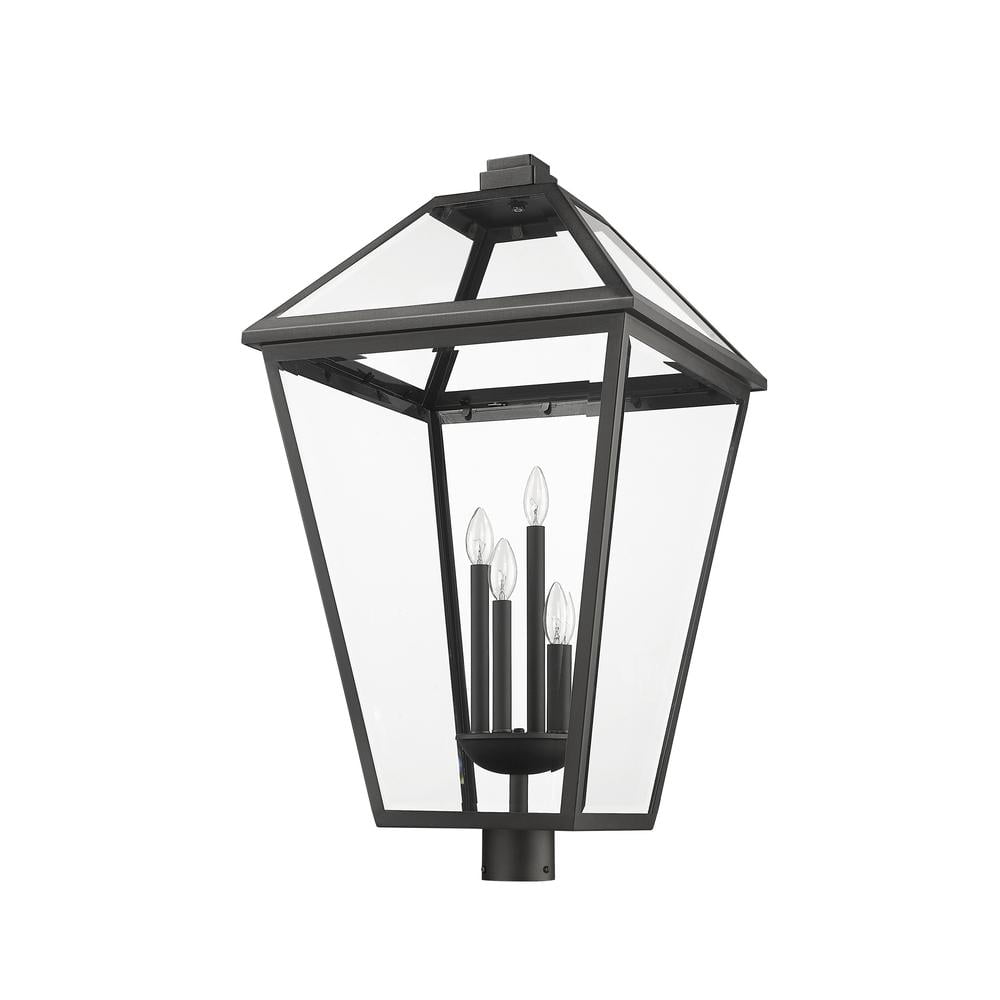 4 Light Outdoor Post Mount In Transitional Style-34.25 Inches Tall And 19.5 Inches Wide-Black Finish Z-Lite 579Phxlxr-Bk