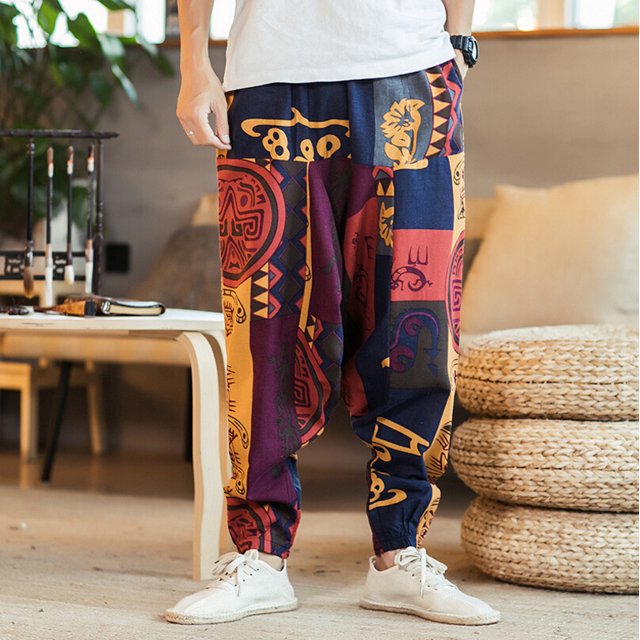 Men Women Baggy Hippie Boho Gypsy Yoga Aladdin Harem Pants