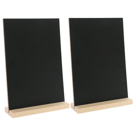 2 Sets Small Chalk Boards to Write on Chalkboard Stand Black
