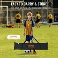 thumbnail image 5 of Iron Soccer Rebounder Net 12x6FT - Portable Football Training Aid for Backyard, Solo & Team Drills - Bonus Carry Bag Included, 5 of 7