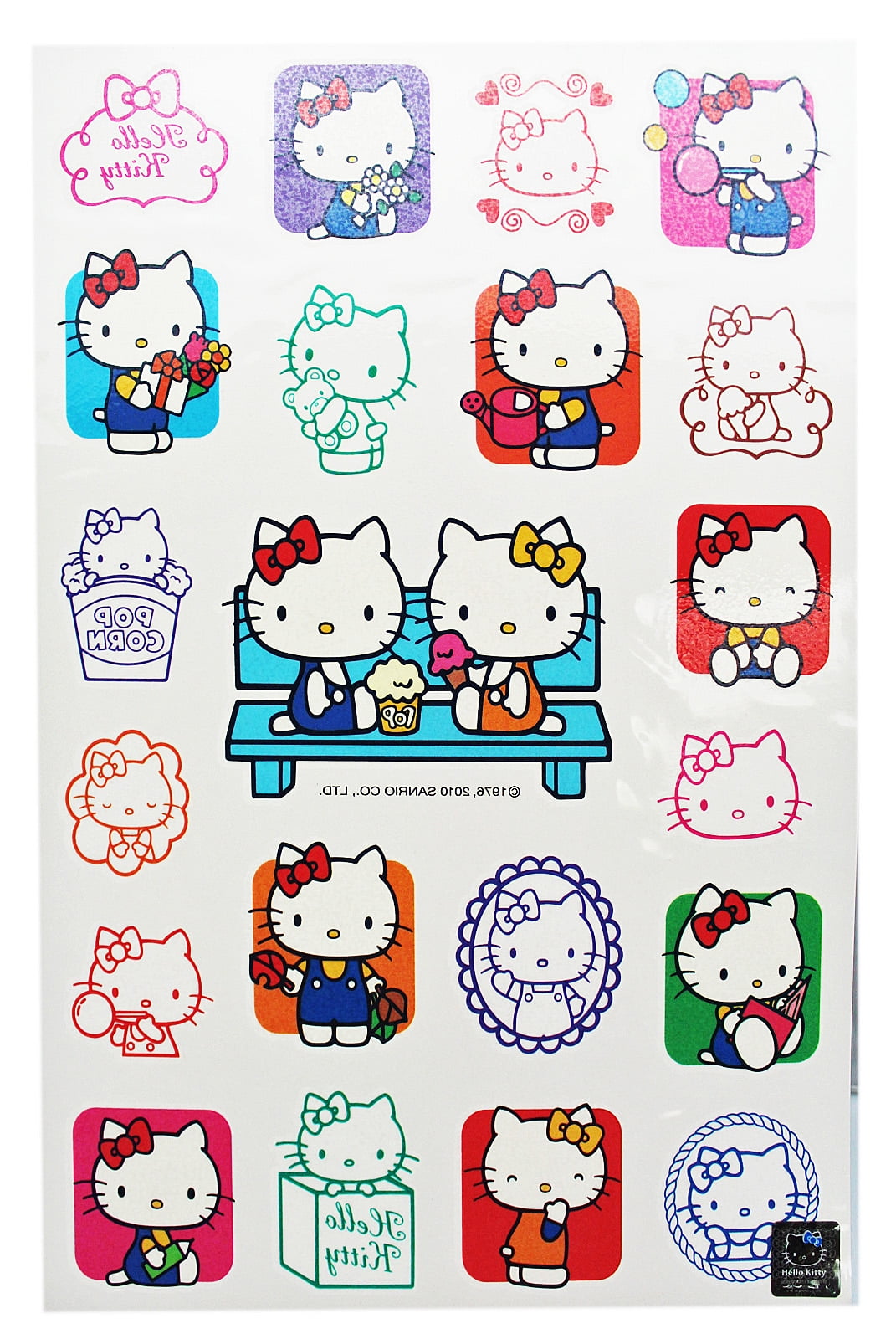 HELLO KITTY ~ FASHION TATTOOS & STICKERS 1 PACK