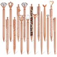 thumbnail image 1 of Juego de bolígrafos Colarr con purpurina de cristal dorado rosa, 16 unidades, 1 of 7