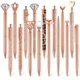 thumbnail image 1 of Juego de bolígrafos Colarr con purpurina de cristal dorado rosa, 16 unidades, 1 of 7