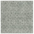 thumbnail image 3 of SAFAVIEH Abstract Brock Geometric Area Rug, Dark Green/Ivory, 6' x 6' Square, 3 of 12