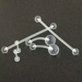 thumbnail image 2 of HOOUN 1 PC Acrylic Clear Navel Ring Body Piercing Jewelry Fashion Eyebrow Tongue -1, 2 of 9