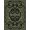 Black Green Gold, Pattern 14, variant on Design&I 8'x10' Washable Area Rug Round Gothic Witchy Serpent Tarot Motifs Moody Goth Witch Snake Flowing Dynamic for Dining Room, Large Office, Lounge, Snag-Free