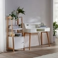 thumbnail image 2 of Teamson Home Table d'Étude en Bois avec Tiroir de Rangement, Blanc, 2 of 10