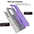 thumbnail image 3 of Tiflook For Samsung Galaxy A54 5G Case,Shockproof Protection Heavy Duty Armor Hard Plastic & Rubber Rugged Bumper 2-in-1 Sturdy Phone Case for Galaxy 54 5G 6.4 inch - Purple, 3 of 6