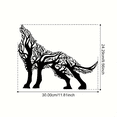 thumbnail image 4 of Dark Finish Gothic Wolf Wall Art – 3D Handcrafted Iron Sculpture Mystical Decor for Home & Office, 4 of 6