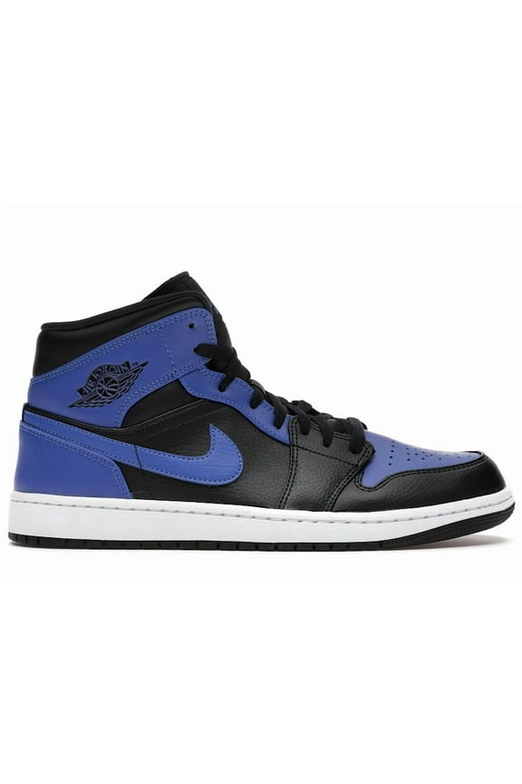 Men's 1 Mid Hyper Royal Tumbled Leather Basketball Shoes, from StockX