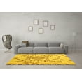 thumbnail image 3 of Ahgly Company Indoor Round Solid Yellow Modern Area Rugs, 7' Round, 3 of 4
