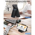 thumbnail image 6 of ExtreLife Magnetic Wallet with Find My, Magnetic Card Holder with Adjustable Phone Stand Compatible for iPhone 17/16/15/14/13/12 Series, RFID, Leather, Fits 8 Card, 6 of 10