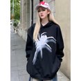 thumbnail image 4 of Sudadera con capucha para mujer, estampado de araña, estilo retro americano, manga larga, combina con todo, estilo urbano, juvenil, popular, estética, ropa de otoño para mujer., 4 of 6