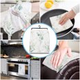 thumbnail image 4 of Green Leaf Eucalyptus Plant Kitchen Towel Cleaning Cloth Microfiber Soft Household Super Absorbent Dish Washing Cloth, 4 of 6