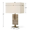 thumbnail image 3 of Uttermost Turning Point Travertine Table Lamp in Brown, 3 of 8