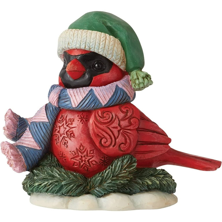 Enesco Jim Shore Heartwood Creek Mini Christmas Cardinal Figurine