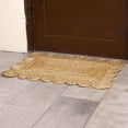 thumbnail image 3 of Scalloped Natural Jute Natural Color Home Decor Reversible Braided Woven Rigo Area Rug, 8X10, 3 of 4