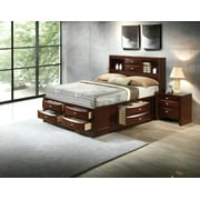 Acme Ireland Eastern King Bed with Storage in Espresso, Multiple Sizes