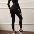 thumbnail image 3 of Tops de manga larga para Yoga, mallas, ropa de gimnasio para mujer, conjuntos de traje de Yoga, conjunto de dos piezas, conjunto deportivo de gimnasio barato de alta gama para mujer, 3 of 5