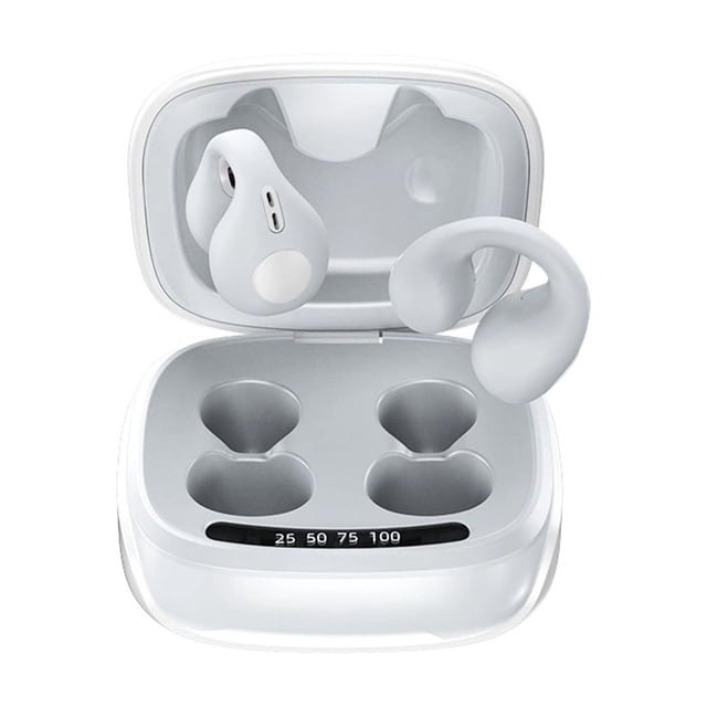 Bluetooth Bone Conduction Earpieces Clip On With LED Display 36 Hour Battery Life IPX6 Water Resistant For Music Calls