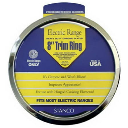 

Stanco Metal Prod UKT-8 Universal Chrome Plated Trim Ring - 8 in.
