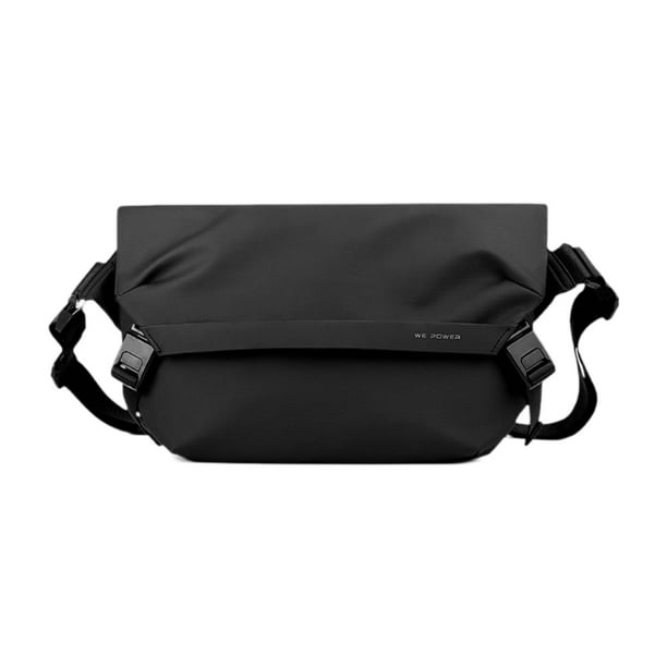 Bolso bandolera para hombre Yinane Correa ajustable Negro 37 cm x 11 cm x 21 cm