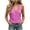 Hot Pink, variant on Women's Tops, Tees & Blouses Classic Casual Sleeveless V-Neck Wrap Tops - Back Pocket for Streetwear Black XXL