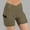 Yoga Pants-A342Brown, variant on LEKWK Short Leggings for Women High Waist Crossover V Waist Pockets Yoga Leggings Pockets Tummy Control Athletic Leggings Gym Running Workout Bottoms