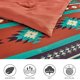 thumbnail image 3 of Juego de edredón tribal geométrico multicolor de 3 piezas con diseño del suroeste para dormitorio, hogar, dormitorio, apartamento, tamaño king, 3 of 5