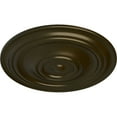 thumbnail image 3 of 31 1/2"OD x 2 1/2"P Traditional Ceiling Medallion (Fits Canopies up to 8 1/4"), Hand-Painted Green Gold, 3 of 6