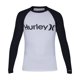 thumbnail image 2 of Camiseta de natación Hurley One And Only Logo Rashguard Hombre Blanco Grande, 2 of 2