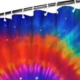 thumbnail image 3 of Colorful Rainbow Tie Dye Spiral Pattern Shower Curtain 72"x72" ,Bathroom Decorative Shower Curtains Set with 12 Hooks,Modern Waterproof Washable Shower Curtain, 3 of 6