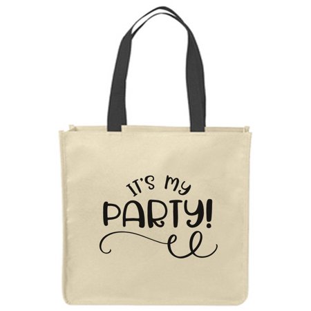 

Canvas Tote Bags It s my party! celebrate kids adults fun time special day gifts Reusable Shopping Funny Gift Bags