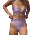 thumbnail image 2 of LSLJS Women's New Sexy Swimsuit Printed Bikini Swimsuit, 2 of 9