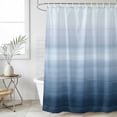 thumbnail image 6 of Abstract Blue Shower Curtain Set - 72" x 78" Washable Bathtub Curtain with 12 Hooks, Gradient Solid Modern Minimalist Geometric Waterproof Fabric Stall Shower Curtains for Bathroom/Bathtub Décor, 6 of 6