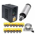 thumbnail image 1 of Kit de Broche Refroidie par Air 2.2KW CNC 2.2KW Outil de Machine Moteur de Broche + 220 Injecteurs + Pince 80mm + 13 Pcs Collier ER20, Grand Utilisation, 1 of 6