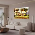 thumbnail image 3 of Póster de lienzo con decoración de casa de cocotero, decoración de dormitorio, paisaje deportivo, decoración de oficina, regalo, estilo marco, 12 x 18 pulgadas (30 x 45 cm), 3 of 8