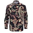 thumbnail image 1 of Camisas Para Hombre Talla Extra Nueva camisa estampada de manga corta de verano, camiseta informal de moda para hombre (Black, M), 1 of 7