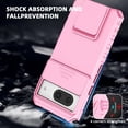 thumbnail image 4 of for Google Pixel 8 Phone Case with Tempered Glass Screen Protector Slide Camera Lens Kickstand Military-Grade Bumpers  Shockproof Protective Cover for Women Men Girls Rose Gold, 4 of 14