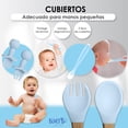 thumbnail image 4 of Set de alimentación para bebés Bluet B- Silicona con chupete, 11 unidades, azul, 4 of 7