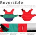 thumbnail image 4 of Double Sides Dog Vest Coat Winter Waterproof Colorful Pet Jacket for Small Medium Large Dogs (L, Grey), 4 of 7