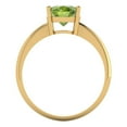 thumbnail image 4 of 2 ct Oval Cut Natural Peridot Solitaire Engagement Ring for Women in 18K Yellow Gold, 4 of 5