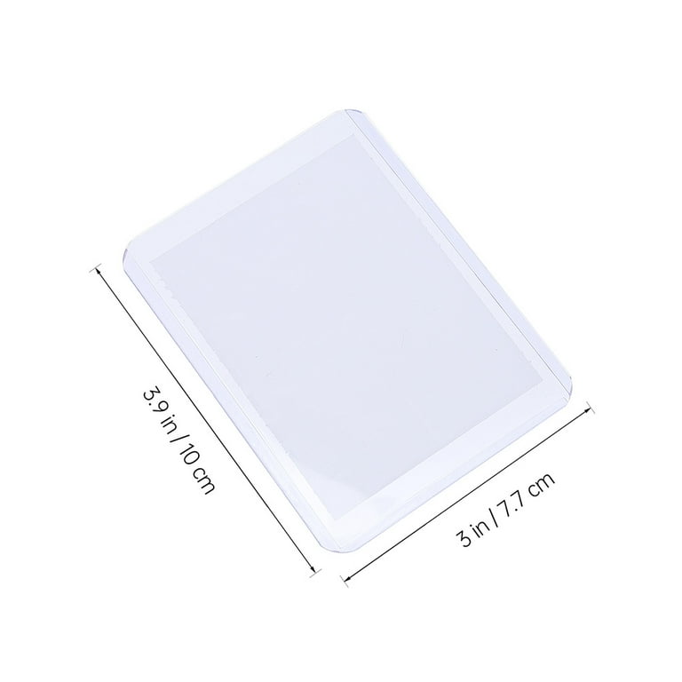50Pcs Clear Sleeves Transparent Cards Covers ID Name Badge Holder ID Credit  Pockets Protector for Office School - Walmart.com