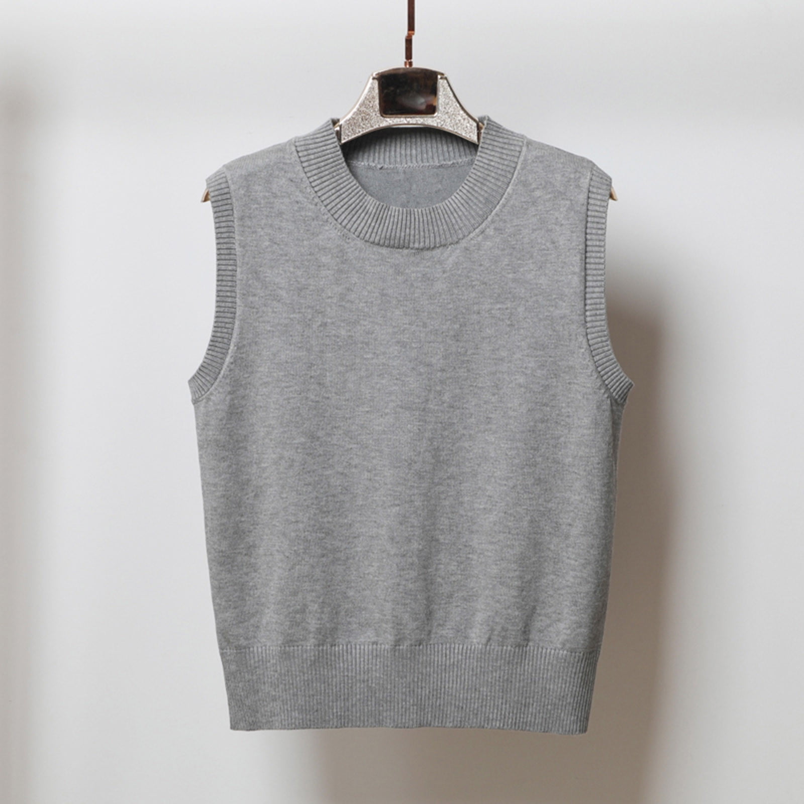 Pull Sans Manches Femme Col En V • Surdimensionné • Léger Et Élégant • 49% Viscose, 28% Polyester, 23% Polyamide
